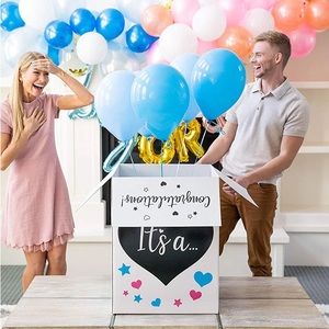 It’s a BOY gender reveal mystery box